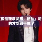 王俊凯新歌发布，粉丝：哥哥的才华藏不住了