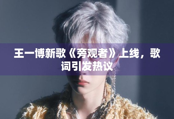 王一博新歌《旁观者》上线，歌词引发热议